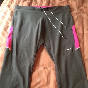 Nike Dri-Fit Running Capris. Size L.
